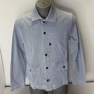 Officine Générale Paris 6 Men’s Gibson Striped Button-Up Shirt  Size S